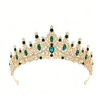 Magnifique Couronne de Princesse Vintage Multicolore en Strass, Diadème Royal Argenté pour Mariage, Bijou de Cheveux pour Mariée et Bal de Promo