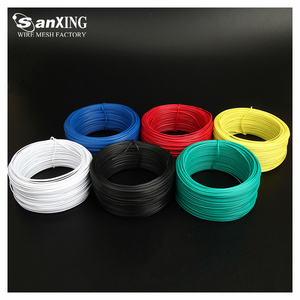 <span class=keywords><strong>Fil</strong></span> de ligature plat en acier galvanisé recouvert de PVC Sanxing, diamètre 1-4 mm, coupes sur mesure, options multicolores, origine Hebei - Product Image 6