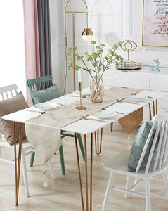 Produzione professionale foglie da tavolo <span class=keywords><strong>Runner</strong></span> matrimonio Jacquard <span class=keywords><strong>Runner</strong></span> di qualità superiore Beige <span class=keywords><strong>Runner</strong></span> da tavolo - Product Image 6