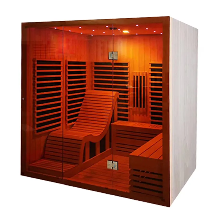 Hemlock Sauna raum Kapazität für 2 Personen mit Sauna stuhl Fern infrarot Film Seks