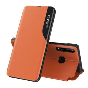 Funda de cuero PU para teléfono huawei p40 lite, estilo de negocios, resistente, TPU