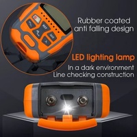 Alat Ukur Daya Optik AUA-MC70 15mW VFL Konverter LC, fungsi uji jaringan, lampu LED untuk diagnosa dan perawatan kabel serat optik