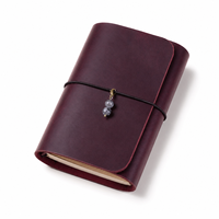 Nouveauté : Journal en cuir personnalisé, couverture à trois volets A6, carnet personnalisé pour prendre des notes, écrire, papeterie de bureau