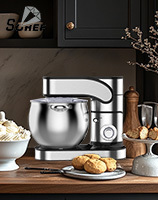 Robot pâtissier multifonction 10L pour la pâtisserie, le pain et les pizzas, mélangeur électrique 1500W avec crochet pétrisseur