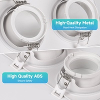 Fabricant de modules de spots encastrés à tête simple ou double GU10, luminaire réglable à LED, grille de plafond, boîtier de spot encastré