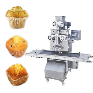 Nieuwste Longyu Automatische Industriële Muffin Cup Cake Maken Machine Spons Cake Productielijn