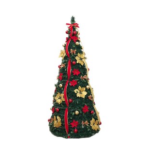Árbol <span class=keywords><strong>de</strong></span> <span class=keywords><strong>Navidad</strong></span> Plegable <span class=keywords><strong>con</strong></span> <span class=keywords><strong>Luces</strong></span> <span class=keywords><strong>LED</strong></span> y Adornos Predecorados para Decoración Interior del Hogar en <span class=keywords><strong>Navidad</strong></span> - Product Image 1
