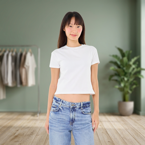 T-shirt bébé personnalisé DTG 40 fils 210 g/m² doux et lisse, vente en gros - Product Image 6