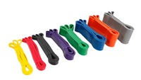 Logotipo personalizado y colores TPE Latex Pull-Up Power Assist Banda de resistencia Set Gimnasio Fitness Bandas de ejercicio personalizadas