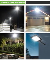 Farola LED Integrada de Alta Potencia, Ultra Brillante, 6000K, con Batería Solar, Clasificación IP67, Ángulo de Haz de 120°, para Carreteras Rurales, 2 Años de Garantía