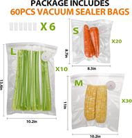 Sac de conservation sous vide réutilisable avec valve unidirectionnelle en PA/PE de qualité alimentaire, fermeture éclair, pour viande, noix, café, cuisson sous vide, personnalisable