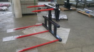 Accessorio per carrello elevatore 600mm fino a 980mm verso il basso <span class=keywords><strong>sollevatore</strong></span> quadrato per trattore e caricatore - Product Image 2
