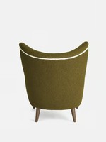 Fauteuil individuel de luxe moderne en bouclette vert olive, fauteuil d'appoint design pour salon, hôtel, chambre à coucher, mobilier de luxe