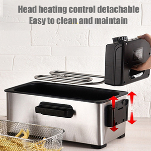 <span class=keywords><strong>Friteuse</strong></span> automatique miniature en acier inoxydable de 3 L pour la cuisine, <span class=keywords><strong>friteuse</strong></span> de comptoir pour la maison - Product Image 6