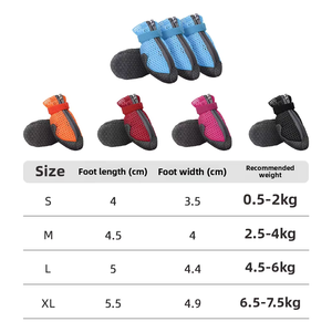 अनुकूलित पालतू जूता सॉक कुत्ते के जूते और पाव रक्षक सांस गर्मी के साथ गर्म फुटपाथ पर - Product Image 5