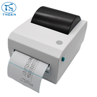 Printer Label pengiriman langsung komersial portabel 4x6 gigi biru Printer Label Desktop langsung komersial murah grosir