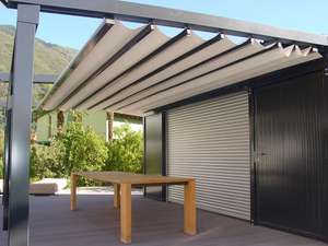 Auvent rétractable de toit pliant électrique à télécommande <span class=keywords><strong>sans</strong></span> <span class=keywords><strong>fil</strong></span>, Protection solaire motorisée - Product Image 6