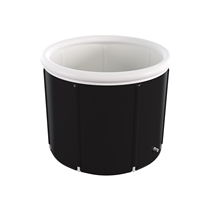 Baignoire pliable portable Pursuefree en PVC avec doublure en coton, baignoire noire pour trempage, baignoire SPA pour adultes à domicile, baignoire isolée