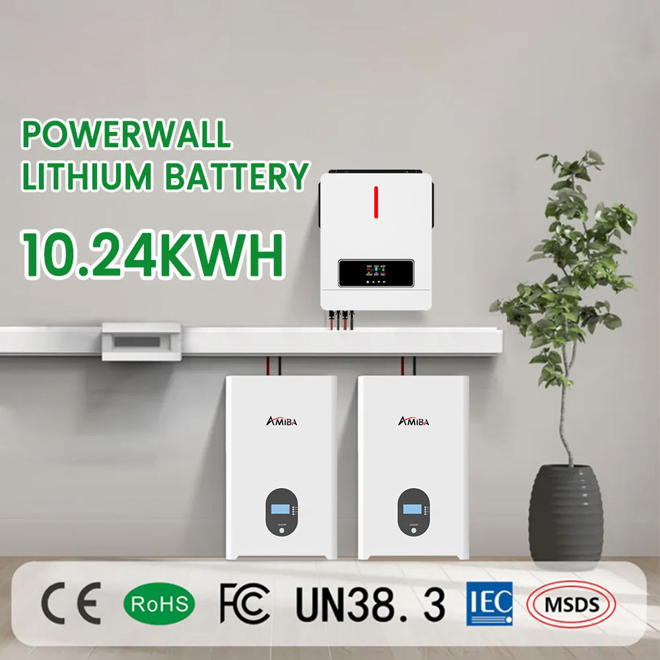 Amiba New Powerwall 10kwh 15kwh Lifepo4 Battery for Home Solar Energy ...