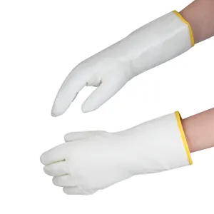 Nitrile Dipped Work Glove Welding Gloves Long Leather Gauntlets Heat Resist 2024