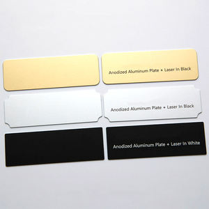 लक्जरी आधुनिक फैशन अनुकूलित लोगो 2-छेद एम्बेड धातु टैग लेजर उत्कीर्ण कपड़े और हैंडबैग - Product Image 6