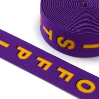 Échantillon gratuit Bande élastique jacquard personnalisable Faible MOQ Sangle de vêtements de sport