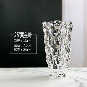 Groothandel Nordic Luxe Kleurrijke Nordic Grote Home Crystal Vasetulip Uitlopend Paars Gekleurd Glas & Kristallen Vaas - Product Image 6