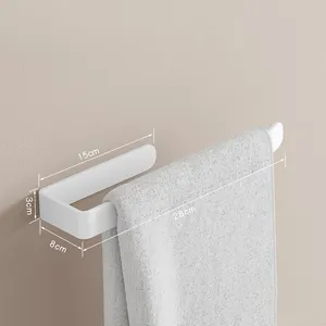 बाथरूम आधुनिक एल्यूमीनियम एकल तौलिया बार रैक शौचालय तौलिया रेल धारक