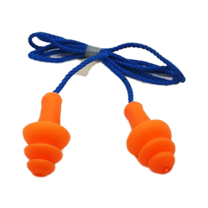 Bouchons d'oreille en silicone insonorisés imperméables pour la natation avec cordon en PU pour la protection auditive - Product Image 4