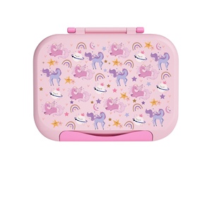 Boîte à bento pour garçons et filles, prix bas, matériau PP, capacité 0-2L, couleur personnalisée, avec couvercle, 3 compartiments, anti-fuite - Product Image 2