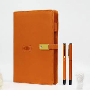 Nouvelles Idées de Produits 2026 : Coffret Cadeau d'Entreprise de Luxe, Cadeaux d'Affaires Électroniques Promotionnels Orange, Carnet, Clé USB, Tasse Isotherme - Product Image 3