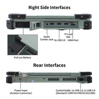 Portátil Industrial Resistente de 15.6 Pulgadas, IP65, Aleación de Magnesio, I7 11390H, RTX 4060, GPS, Huella Dactilar, OEM Personalizable