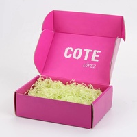 Boîte à fleurs rigide en carton ondulé recyclé rectangulaire personnalisée, revêtement UV, gaufrage, design personnalisé pour cadeau artisanal