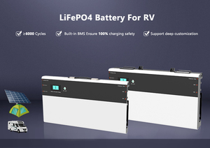 Batterie LiFePO4 à décharge profonde 12V 200Ah pour montage mural sur véhicule de loisirs, batterie au lithium rechargeable durable pour l'alimentation des véhicules de camping - Product Image 3