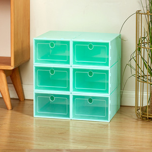 Clothing Organizer <b>Storage</b> <b>Box</b> Transparent <b>Stackable</b> With Lid Rectangle Desktop Bedroom Use - Product Image 2