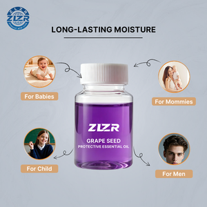 Sérum Capillaire Naturel Bio à l'Huile de Pépins de Raisin, Végétalien, Réparateur, au Gingembre, Acide Hyaluronique, Menthe Poivrée, Vitamines Capillaires Sans Rinçage, Kératine et Acides Aminés - Product Image 6