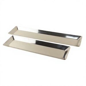 Juego de Condimentos de Metal Martillado al por Mayor, Bandeja Moderna para Servir con Cuencos, Juego de Platos para Salsas y Aderezos de Acero Inoxidable para Vajilla - Product Image 1