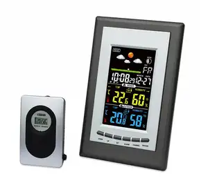 Multifunction Weather Station Color Display Wireless Weather Station with Temperature Alert Function