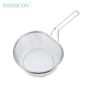 छोटे स्टेनलेस स्टील का जाल कोलैंडर स्टनर टोकरी ठीक जाल डिशवॉशर सुरक्षित खाद्य ग्रेड मल्टीफंक्शन - Product Image 5