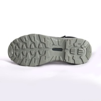 Vente en gros à bas prix Chaussures de sécurité de jogging de sécurité en cuir gaufré à bout en acier coupe moyenne