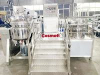 Machine de fabrication de savon liquide et de shampoing, agitateur mélangeur émulsifiant sous vide à moteur, conception verticale, pour produits chimiques, moteurs et aliments, SUS316L SUS304