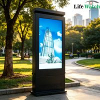 Señalización Digital LCD para Exteriores de Doble Cara, de 49 Pulgadas, IP65, Alto Brillo, Resistente al Agua, para Áreas Públicas y Calles Comerciales