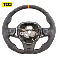 Volant en fibre de carbone véritable TDD compatible avec Lamborghini Aventador Svj S Exhaust Lp740 Cabriolet