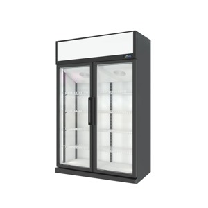 Réfrigérateur congélateur <span class=keywords><strong>professionnel</strong></span> à froid ventilé, à température unique, avec double porte en verre trempé pour la maison - Product Image 3