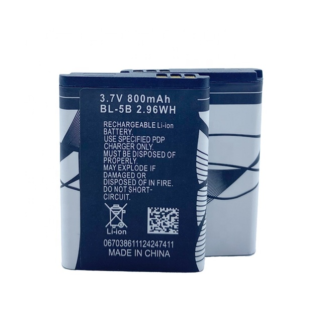 BL5B 3.7v BL-5B High Voltage Srorage Phone Batterie Externe Lithium Ion Battery Cell Lithium Battery
