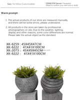 Pots de fleurs, jardinières décoratives, pots de jardin extérieurs, paniers à plantes, pots uniques en fibre de verre, écologiques, durables, décoration intérieure