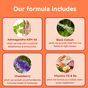 Chinaherbs Sueurs nocturnes Bouffées <span class=keywords><strong>de</strong></span> chaleur Soutien hormonal pour les femmes Ménopause Vitamine Ménopause Gummies pour les femmes - Product Image 5