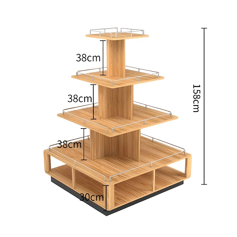 Bäckerei Display Regale Gebraucht Holzbrot Display Tisch