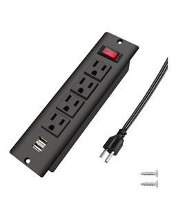 Regleta <span class=keywords><strong>de</strong></span> alimentación empotrada USB 4 AC 2 con interruptor Enchufe <span class=keywords><strong>de</strong></span> cable <span class=keywords><strong>de</strong></span> extensión <span class=keywords><strong>de</strong></span> alimentación <span class=keywords><strong>de</strong></span> escritorio estándar <span class=keywords><strong>de</strong></span> América para oficina y hogar - Product Image 1
