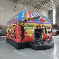 Équipement de fête de haute qualité DJ disco dôme château sautant gonflable avec contrôle de la musique LED